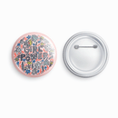 Girl power | Round pin badge | Size - 58mm - Parallel Learning