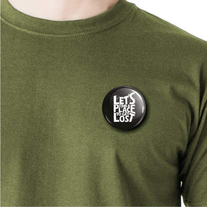 Lost | Round pin badge | Size - 58mm - Parallel Learning