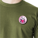 Panda Love | Round pin badge | Size - 58mm - Parallel Learning