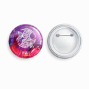 Pisces | Round pin badge | Size - 58mm - Parallel Learning