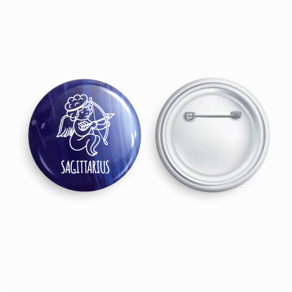 Sagittarius | Round pin badge | Size - 58mm - Parallel Learning