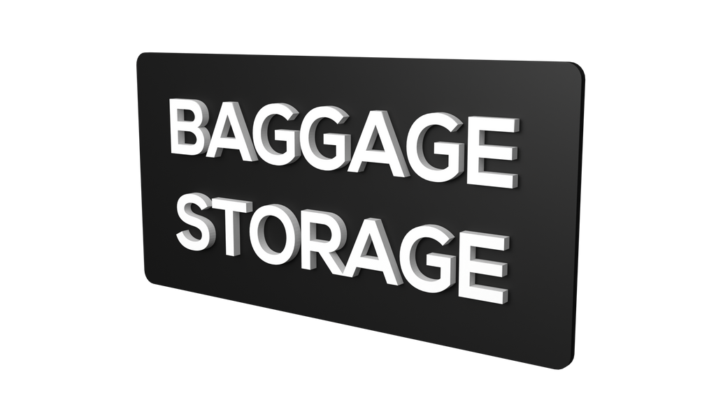 Baggage Storage sign | Baggage Storage sign board | Baggage Storage signage