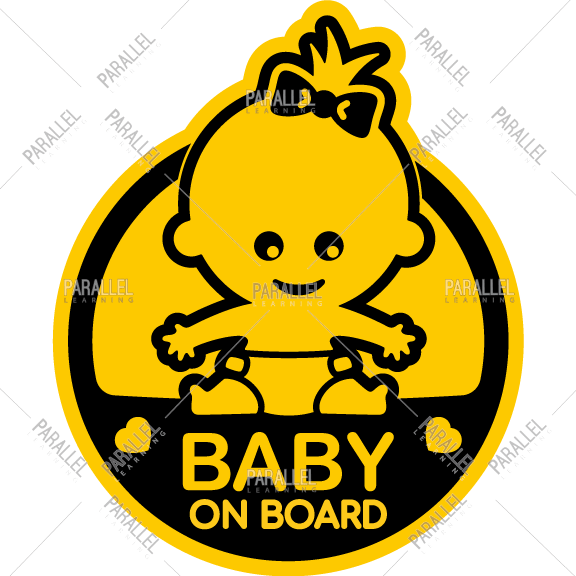 Baby on board Sticker - Parallel Learning