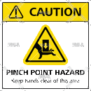 Caution Pinch Point Hazard - Parallel Learning