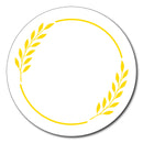 Golden Acrylic Circle Name Plate | Size 10 X 10 inch_Style_001