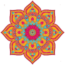 Rangoli Sticker_30 - Parallel Learning