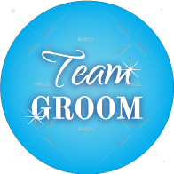 Team Groom Round Badge (58mm) - Parallel Learning