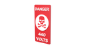DANGER - 440 VOLTS - 3D ACRYLIC - Parallel Learning