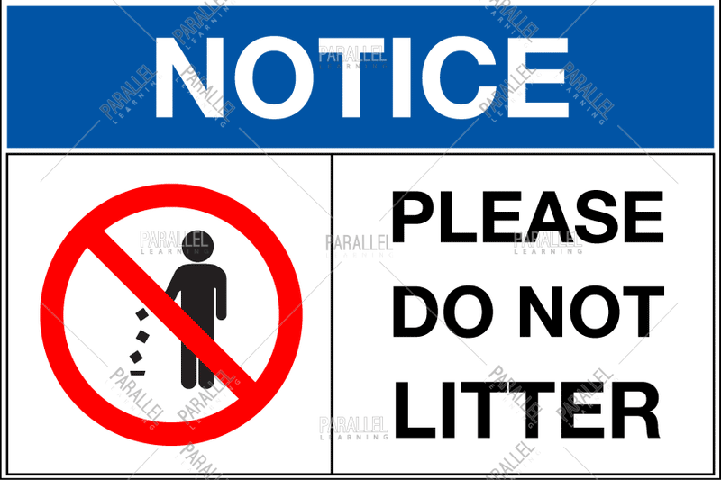 Please Do Not Litter - Parallel Learning