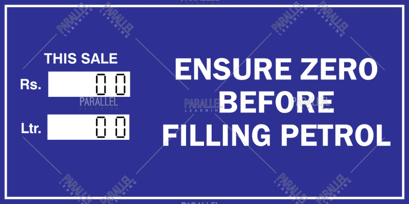 Ensure Zero Before Filling Petrol - Parallel Learning