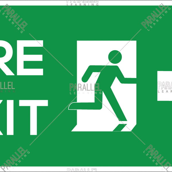 Exit Left Emergency Escape Sign | Exit sign, Emergency exit signs, Sign  materials