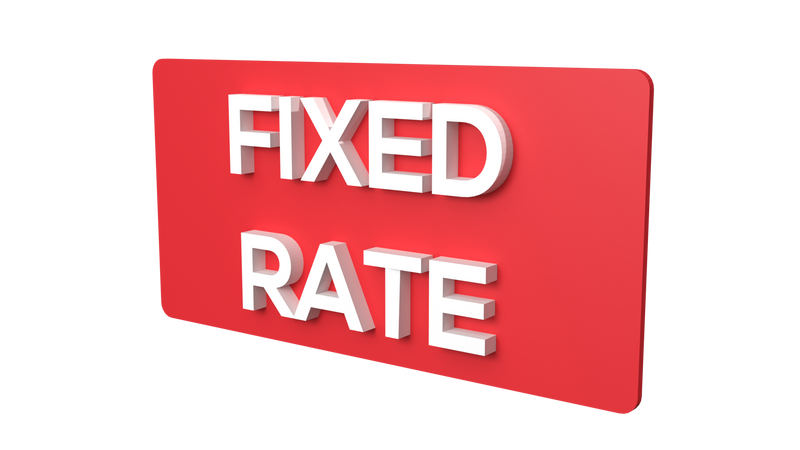 Fixed Rate Signage | Fixed Rate sign board