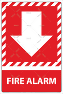 Fire Alarm Down Arrow - Parallel Learning