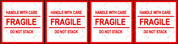 Fragile -Handle with care- Pack of 4 - Parallel Learning
