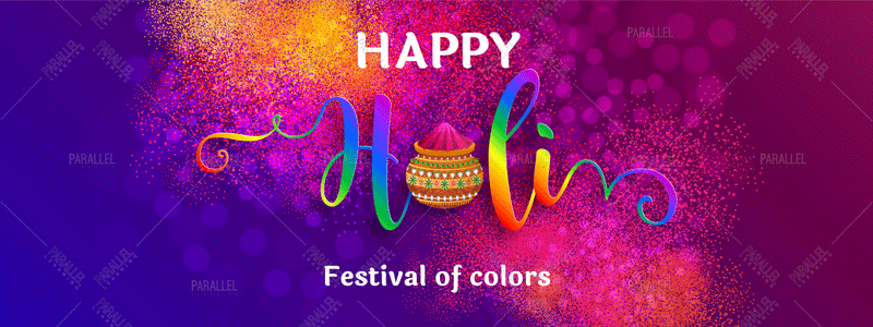 Happy Holi Banner - Parallel Learning