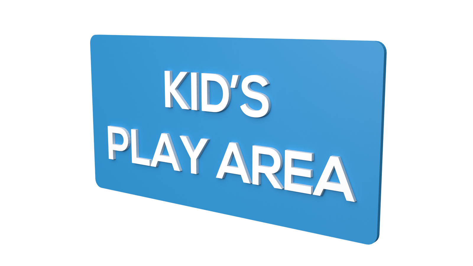 Playing Area. Sign KID'S PLAY AREA | KID'S PLAY AREA Signage