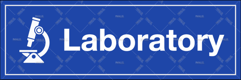 Laboratory signage | Laboratory sticker & poster