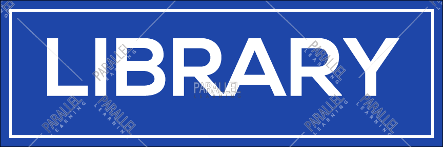 Library signage | Library sticker & posters