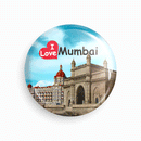 I love Mumbai | Round pin badge | Size - 58mm - Parallel Learning