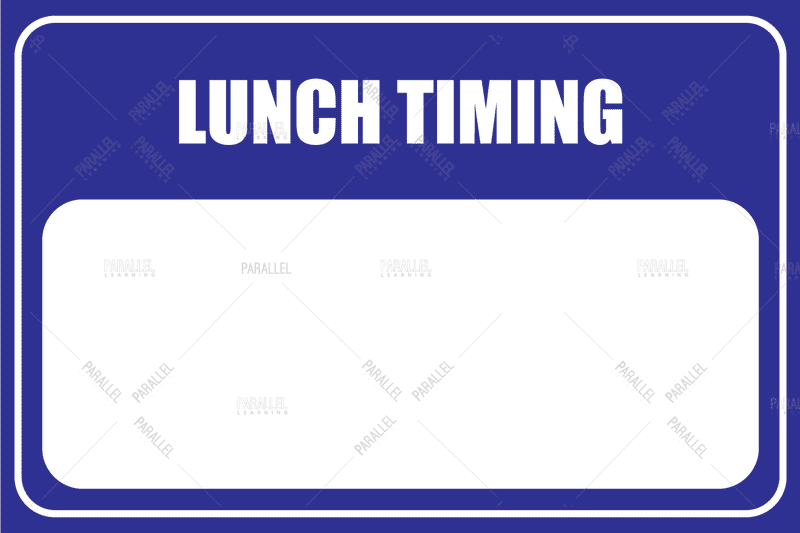 Lunch Timing - Parallel Learning