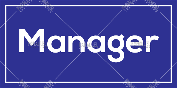 Manager signage | Manager sticker & posters