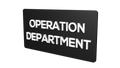 Operation Department | Operation Department Signage