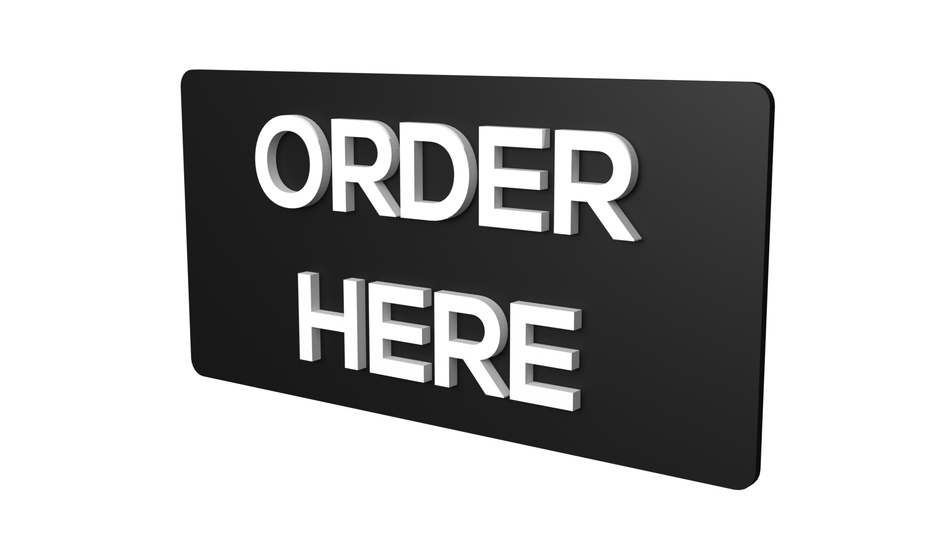 Order Here signage Order Here signboard