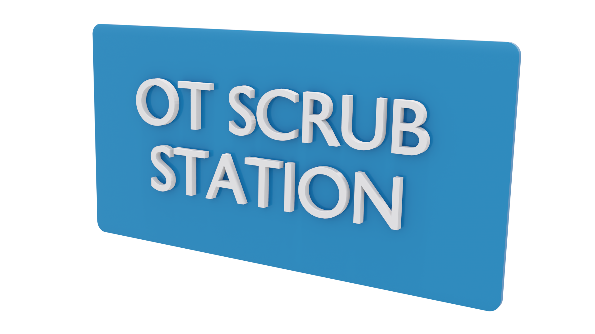 OT Scrub Station Signage | OT Scrub Station signboard