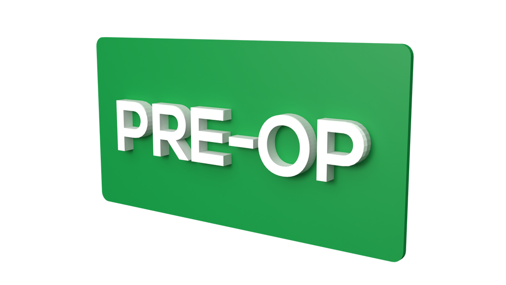 PRE-OP Signage | PRE-OP signboard