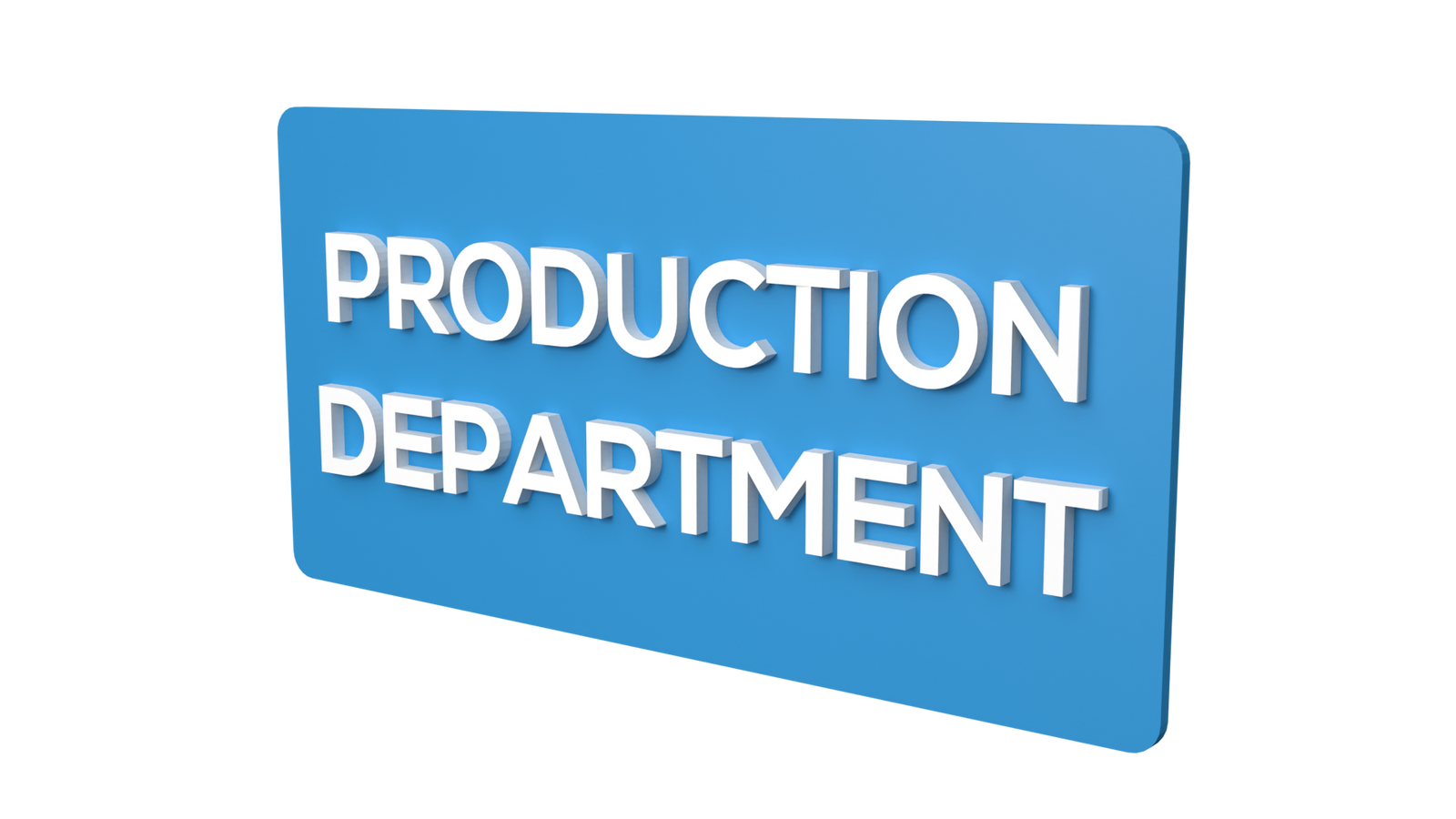Production Department sign board | Production Department Signage