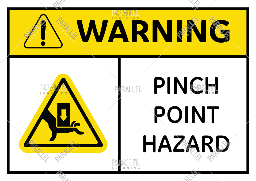 Warning Pinch Point Hazard