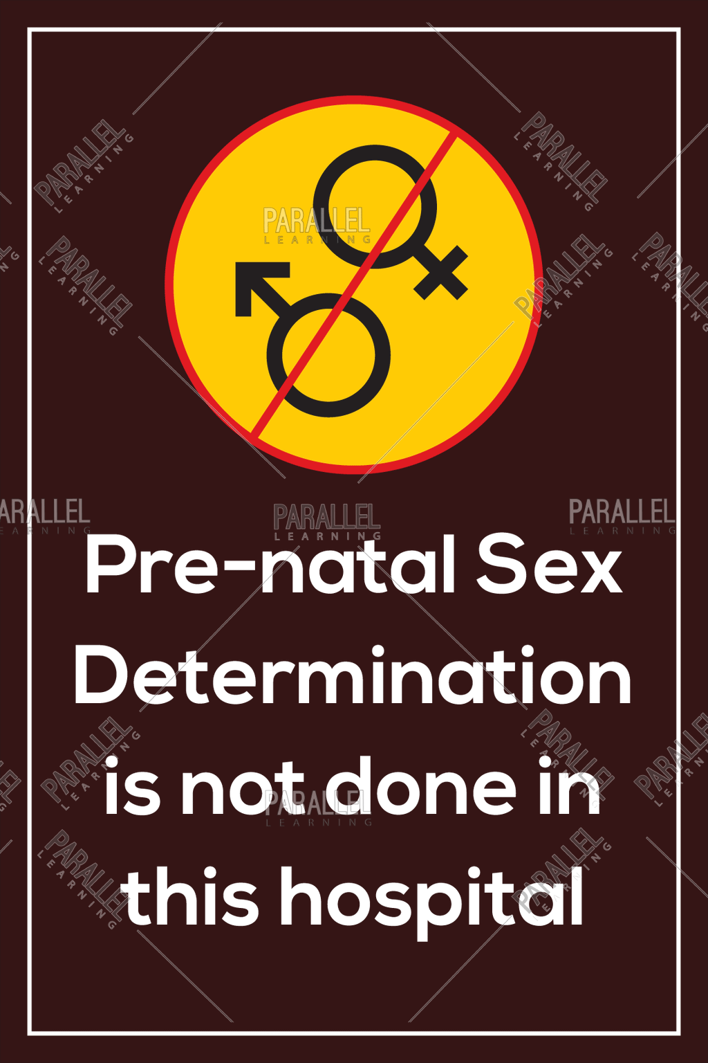 Pre Natal Sex Determination Signage Pre Natal Sex Determination Sticker And Posters