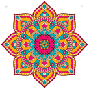 Rangoli Sticker_06 - Parallel Learning