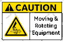 Caution Moving & Rotating Equipment - Parallel Learning