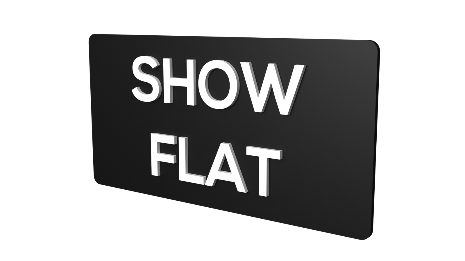 SHOW FLAT SHOW FLAT Signage Show flat name sign board