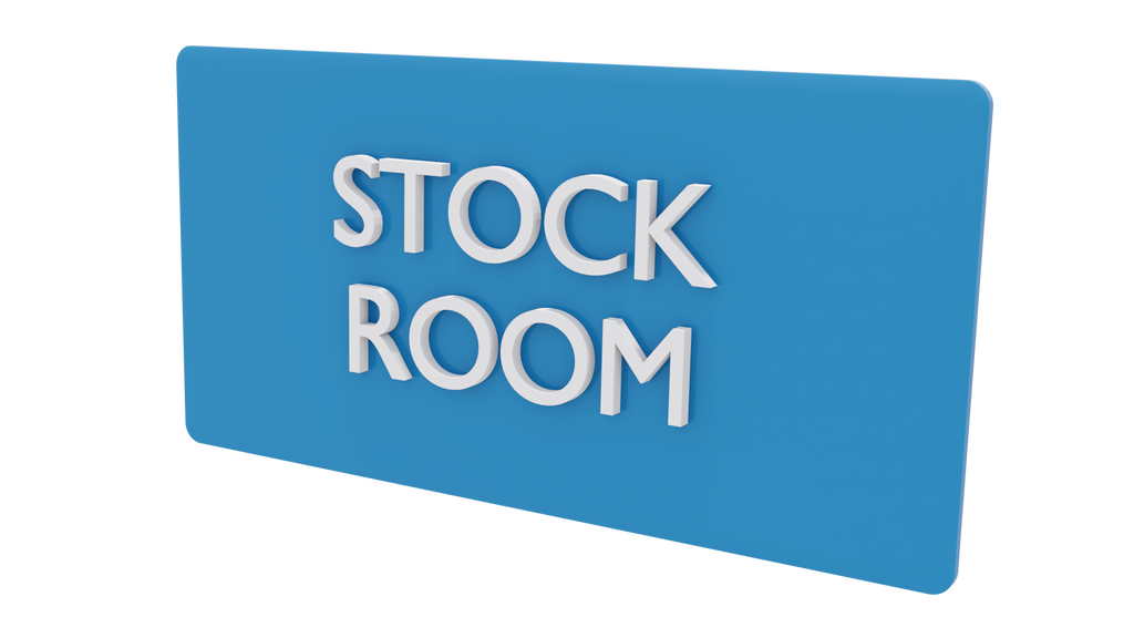 Stock Room | Stock Room signboard | Stock Room signage