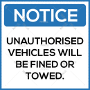 Unauthorized Vehicles Will Be Fined Or Towed - Parallel Learning