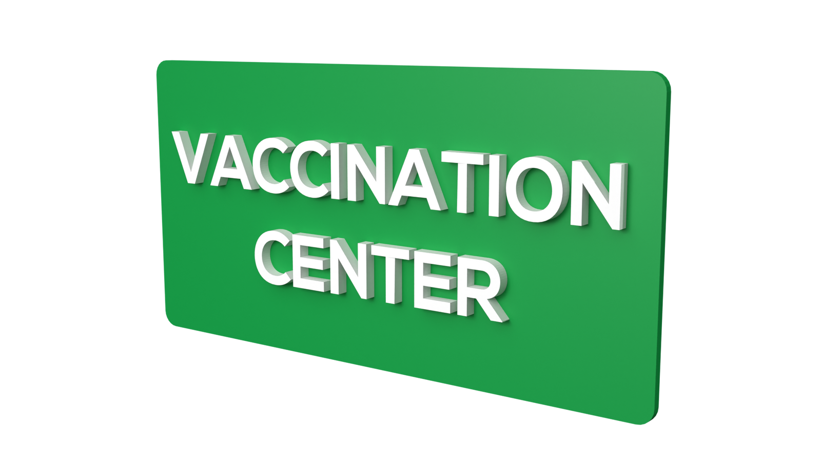 Custom Signage | Custom Acrylic Sign Board | Vaccination Center