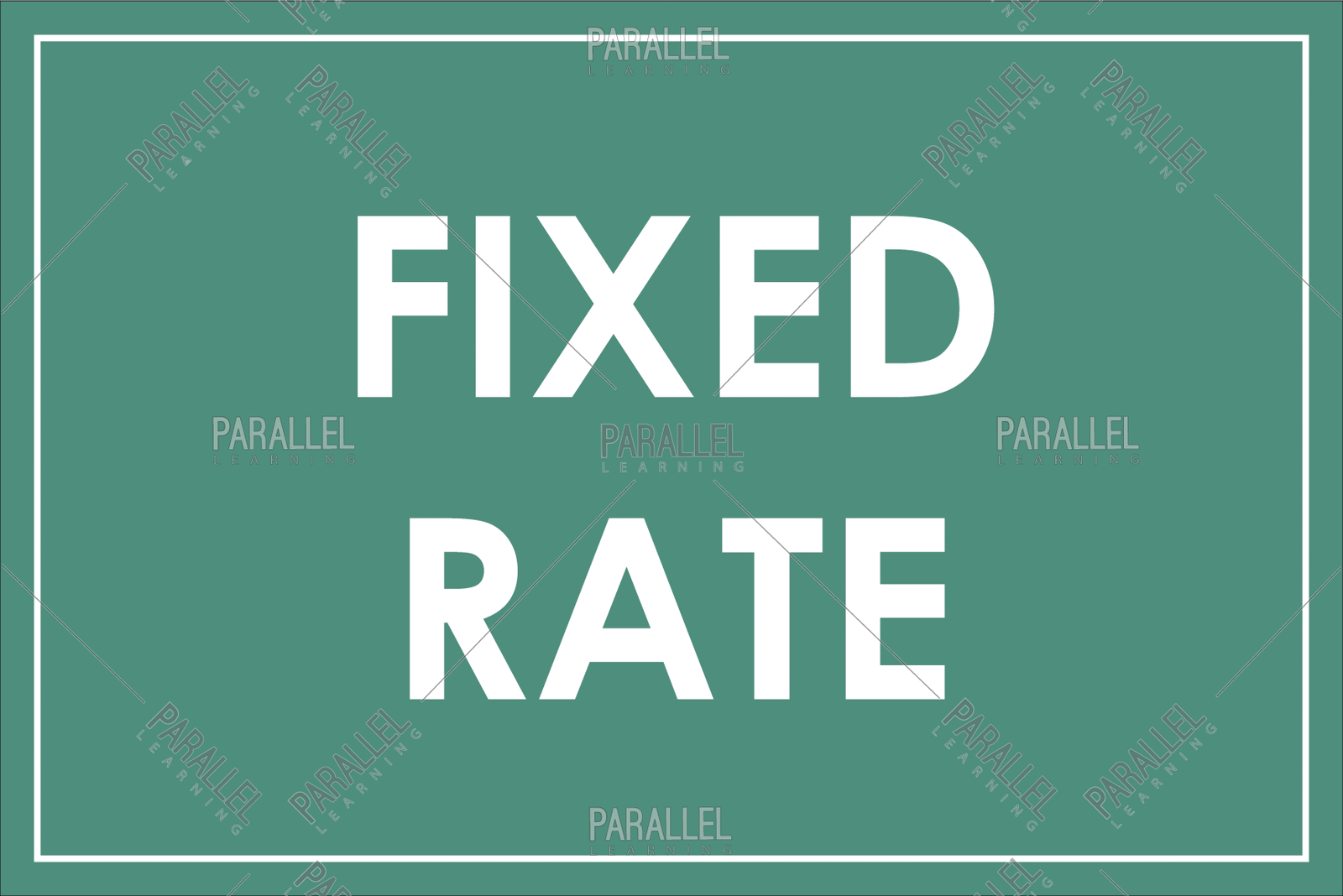 Fixed Rate signage Fixed Rate sticker & poster
