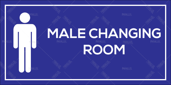 Male Changing Room signage | Male Changing Room sticker & posters