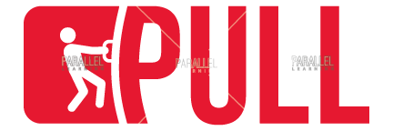 Pull signage | Doors signage | Signage for Doors