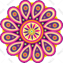 Rangoli Sticker_50 - Parallel Learning
