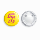 Small steps every day | Round pin badge | Size - 58mm - Parallel Learning